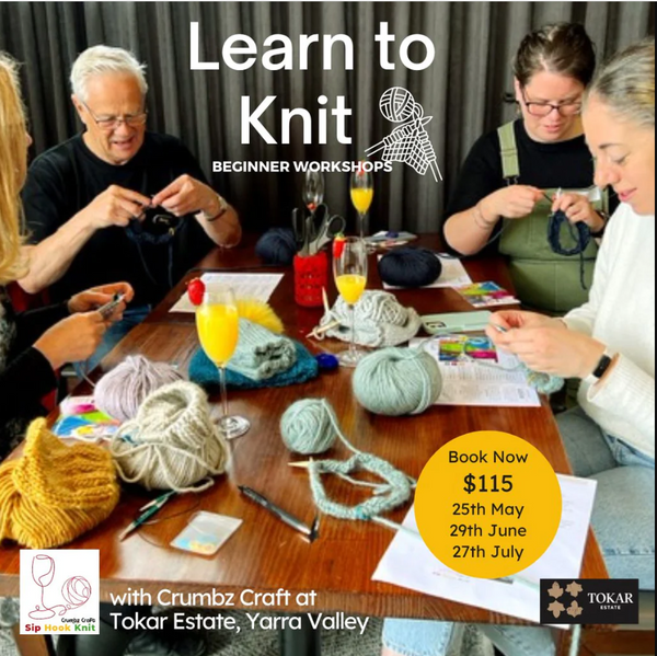 Sip & Knit- Tokar Estate X Crumbz Craft June 29/6 or 27/7